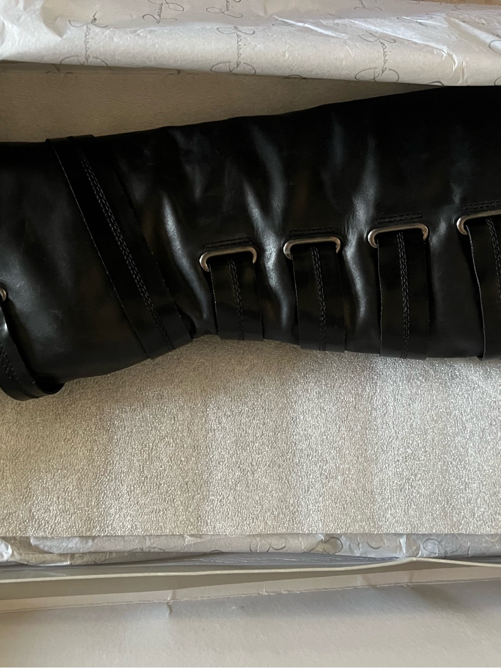 Jessica Simpson brand new black leather boots - Picture 3 of 9